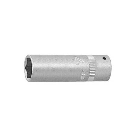 Holex 1/4 inch Drive Deep Socket, 6 pt, 6 mm 631415 6